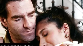 PURE TABOO Cunning Delivery Guy Becomes Petite Penelope Woods's Stepfather For Her Virginity