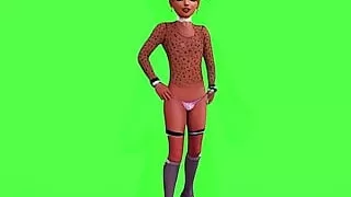 AI Vid Esmerelda Tennyson Tan 1 Maid Gwen secretary schoolteacher Valentines Day Teddy Power Woman