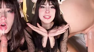 Kuromi, only 18yo, comes to fuck for the first time at the Blowjob casting