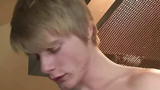 Young gay's fuck with each other in the kitchen