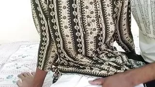 Brought the girl living in the Indian native village to the house and pressed her tits a lot and fucked her