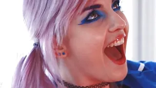 Nurse Kitty Gets Eaten And Swallows A Load