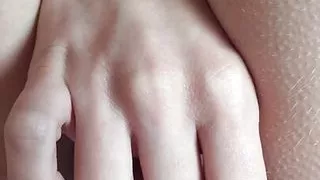 College girl 18+ touches her pink wet virgin pussy and fingering.Legs up