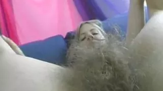 Hairy blonde French slut enjoys oral sex with her lover