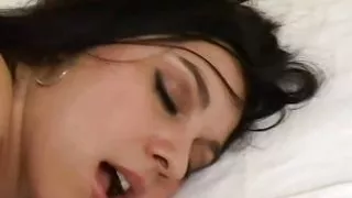 Beautiful German babe in stockings enjoys dick in her ass