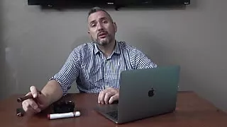 Cigar smoking boss JOI and ruined orgasm PREVIEW