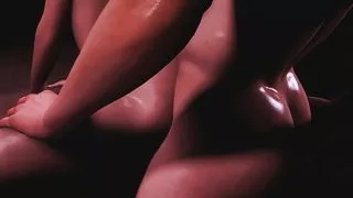 Girl with Perky Round Ass Spread Out on the Table and Pounded Hard