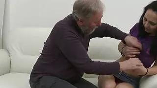 a recently 18 year old slut gets her pussy opened by an