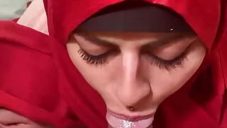 Facial Cumshot Blowjob Arab Wife Mia Niqab