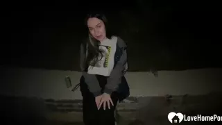 Nerdy Babe Gets Plowed In The Park