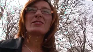 German old housewife approached on the street for sex casting