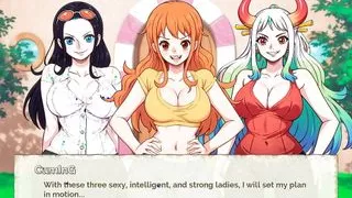 Lusty Buccaneers Parody Hentai Game Ep.1 Nami is exposing her naked body at night !