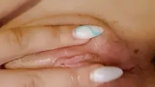 Striptease and cucumber fuck