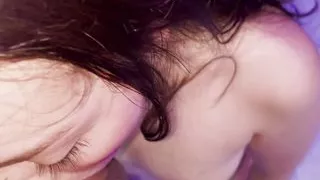 Hot stepsister asked me to fuck her mouth and swallowed my whole cumshot