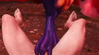 Cartoon 3D imp from DOOM