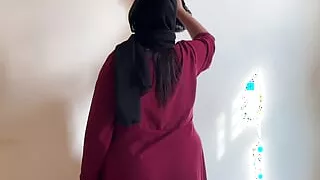 Fucking a Beautiful Muslim Maid with big ass in Morocco when she cleaning Hotel Room - Ass Fuck & Cum By Stranger Hotel Guest