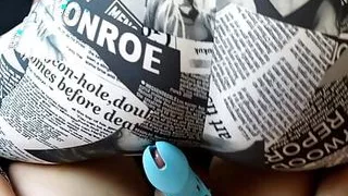 Locktober - Cage 9: Hotwife teasing hubby in sexy Leggings with her gorgeous bubble butt