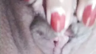 Naughty girl masturbating until she cums