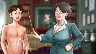 Summertime Saga - Cookie Jar - All Sex Scenes Only - Annie and Principal #1 Part 11