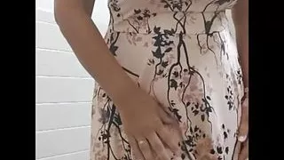 Sexy Business Woman Has to Strip and Pose