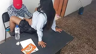 You Are The Most Outstanding Whore In This Office!! I Have Sex Standing Up With My Stepfather's Secretary