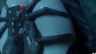 A girl got fucked by an alien u with a big cocked