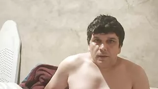 I jerked off in bed at home