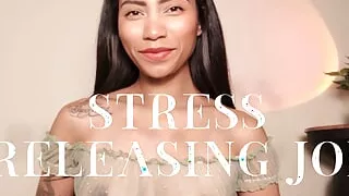 Stress Releasing JOI - Breathwork & Slow Stroking