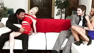 Blonde Wife Nikki Delano Gets Ravaged by a Swinger Stud