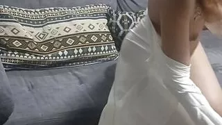Busty Muslim perfect body playing dildo and cum in mouth