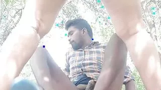 Anal ???? in forest, with neighbour