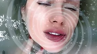 Lip Tease in the Bath Cum for My Perfect Lips, My Lips Pet