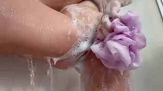 Beautiful MILF Nude Shower Show - Perfect Pussy, Ass, & Tits