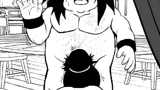 Kamesutra Dbz Erogame 81 Sucking a Fat Man's Cock