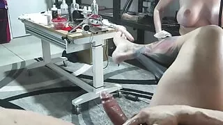 Strap on Stories - Daily Pegging Day 238 - More Dirty Talk About Fucking 4 Holes Makes Him Erupt!!!