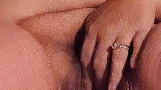 Playing with my pussy after showering