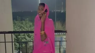 After her husband lef