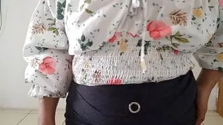 The Naughty Stepdaughter Doing Crazy Things With Her Body Undressing Until She Gets Excited And Her Milk Comes Out