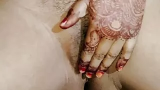 On the day of Karwa Chauth, he started caressing her hairy vagina and started sucking her