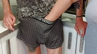 my stepmom sucks my dick and I cum in her mouth