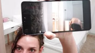 Young Spanish babe sets up a surprise for her panty-sniffing flatmate