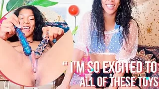 Ersties - UK Babe Sabrina J Masturbates With a Variety of Sex Toys