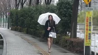 Another Stupid Rainy Day Got Much Better When She Sucked His Dick in the Toilet