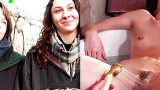 Ersties - Hot bath with the two beauties Charlie L and Axelle