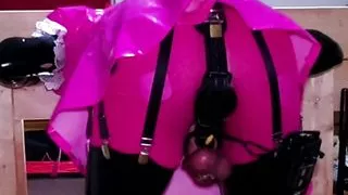 Estim Self Bondage Stocks Sissy Maid