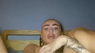 Big Titty Scottish Goth Slut Fingers Herself HARD