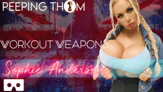 Sporty Sophie Workout Weapons - Human Barbie Bimbo With Huge Fake Tits Solo