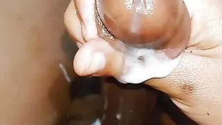 Big cumshot helping me