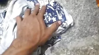 Boy Masterbating in the Bathroom During Washing Clothes