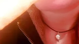 Kinky girl sucks potatoes...